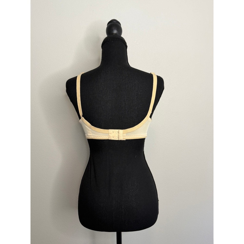Vintage Warner's The Real McCoy Bra Style 1295 Beige Nude Wire Free 34/35 C - Picture 4 of 6